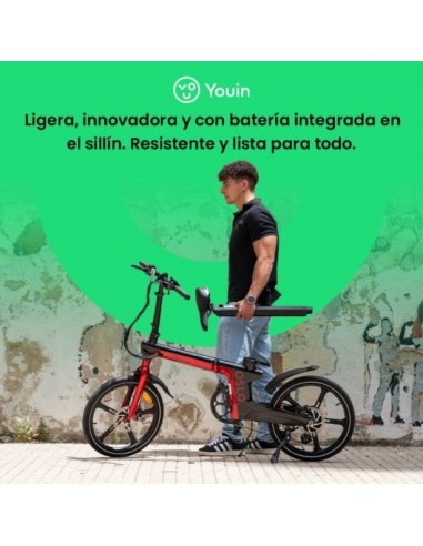 Youin Oslo BK1900 Bicicleta Eléctrica Carbono 250W Plegable