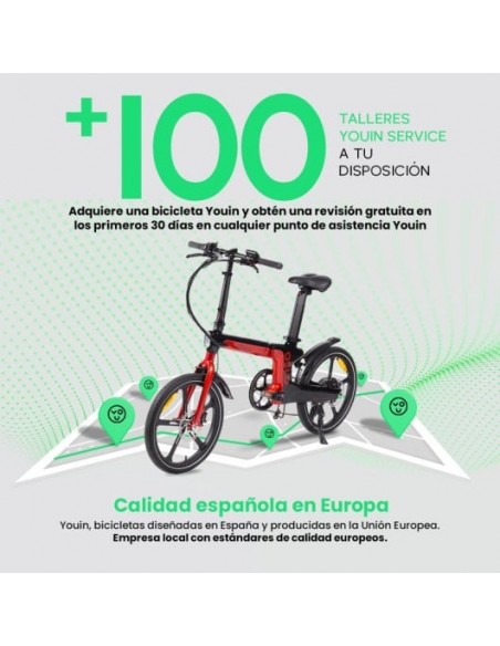 Youin Oslo BK1900 Bicicleta Eléctrica Carbono 250W Plegable
