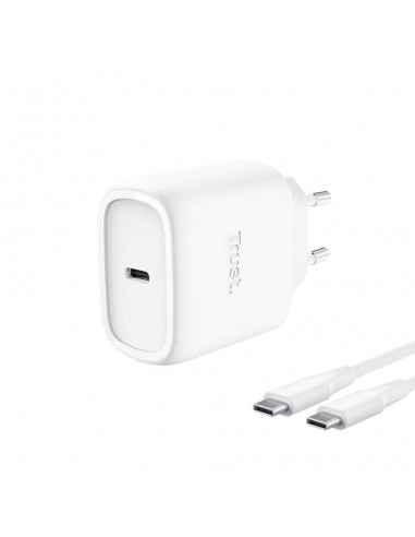 Trust Maxo Cargador de Pared GaN USB-C de 45W Cable Incluido Blanco