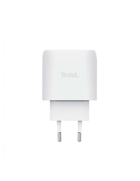 Trust Maxo Cargador de Pared GaN USB-C de 45W Cable Incluido Blanco