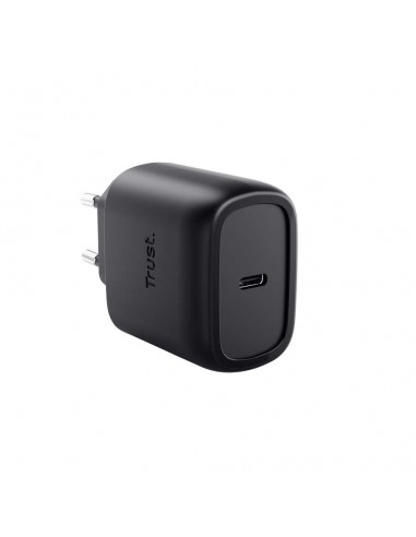 Trust Maxo Cargador de Pared GaN USB-C de 45W Cable Incluido Negro