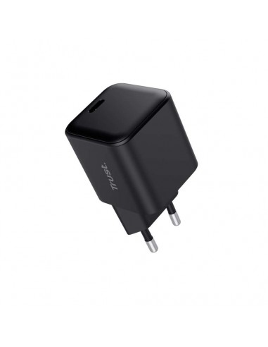 Trust Maxo Cargadord de Pared GaN USB-C UItrarreducido de 65W Cable Incluido Negro