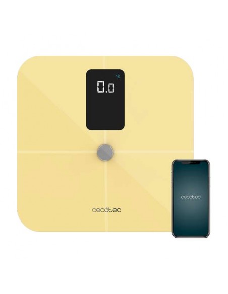 Cecotec Surface Precision 10400 Smart Healthy Vision Yellow. Báscula de Baño Inteligente