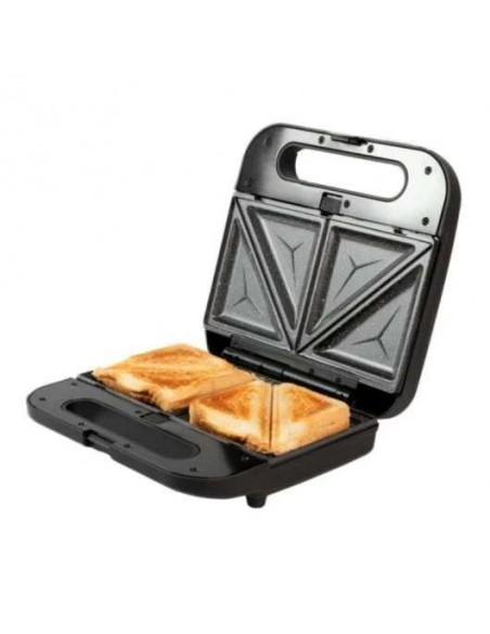 Cecotec Rock'n Toast 1000 Sandwichera 3en1, 800W, 2 Sándwiches, Acabado en Acero Inoxidable