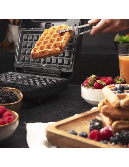 Cecotec Rock'n Toast 1000 Sandwichera 3en1, 800W, 2 Sándwiches, Acabado en Acero Inoxidable