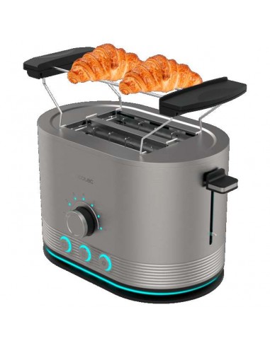 Cecotec Shine&Toast Double Tostador Vertical de Acero con Doble Ranura