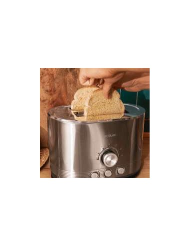 Cecotec Shine&Toast Double Tostador Vertical de Acero con Doble Ranura