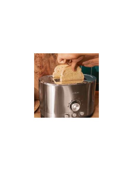 Cecotec Shine&Toast Double Tostador Vertical de Acero con Doble Ranura