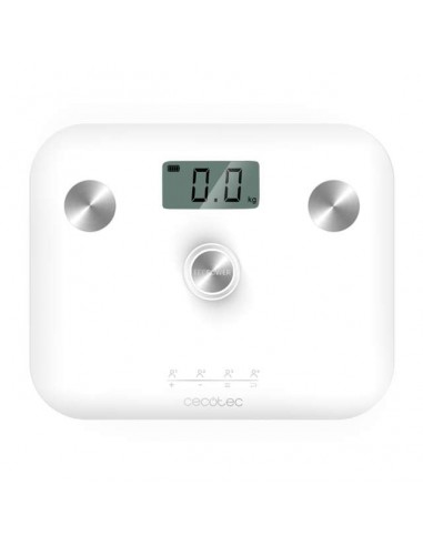 Cecotec Surface Precision EcoPower 10100 Full Healthy White. Báscula de Baño con Pulsador