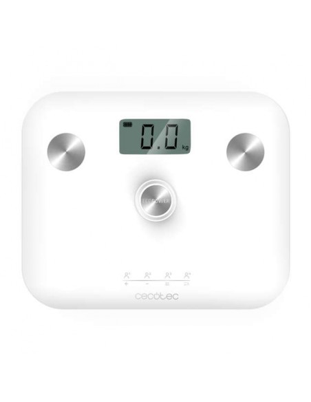 Cecotec Surface Precision EcoPower 10100 Full Healthy White. Báscula de Baño con Pulsador