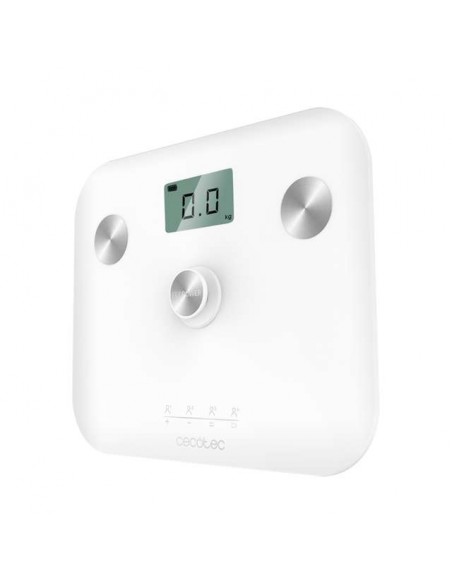 Cecotec Surface Precision EcoPower 10100 Full Healthy White. Báscula de Baño con Pulsador