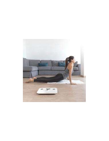 Cecotec Surface Precision EcoPower 10100 Full Healthy White. Báscula de Baño con Pulsador