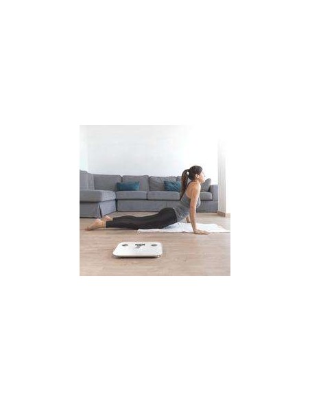 Cecotec Surface Precision EcoPower 10100 Full Healthy White. Báscula de Baño con Pulsador