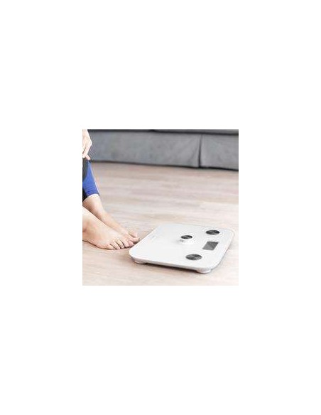 Cecotec Surface Precision EcoPower 10100 Full Healthy White. Báscula de Baño con Pulsador