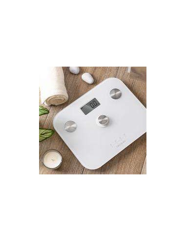 Cecotec Surface Precision EcoPower 10100 Full Healthy White. Báscula de Baño con Pulsador