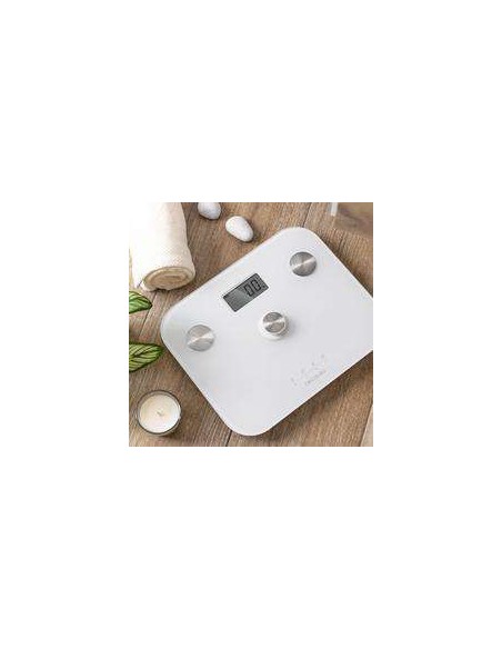 Cecotec Surface Precision EcoPower 10100 Full Healthy White. Báscula de Baño con Pulsador