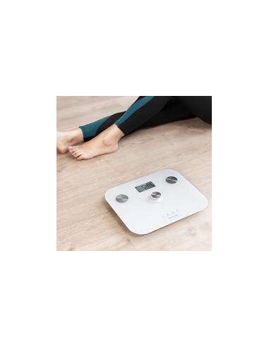 Cecotec Surface Precision EcoPower 10100 Full Healthy White. Báscula de Baño con Pulsador