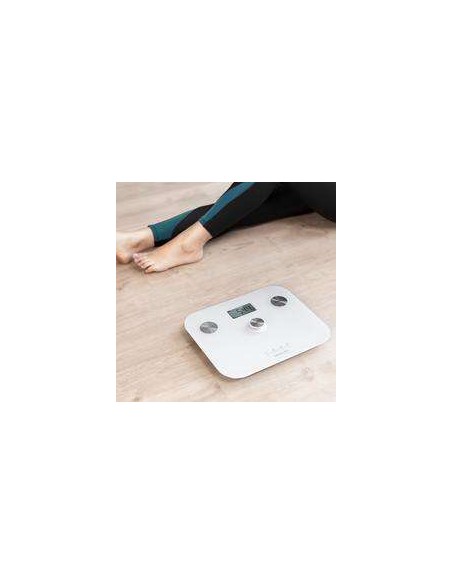 Cecotec Surface Precision EcoPower 10100 Full Healthy White. Báscula de Baño con Pulsador