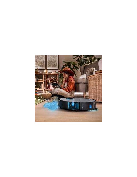 Cecotec Conga X100 Robot Aspirador Láser 4en1 con Sistema de Limpieza Adaptativa, Base de Autovaciado.
