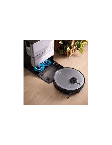 Cecotec Conga X100 Robot Aspirador Láser 4en1 con Sistema de Limpieza Adaptativa, Base de Autovaciado.