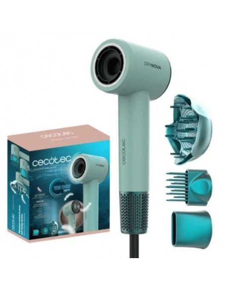 Cecotec DryNova 3in1 Mint Secador de Pelo Brushless Compacto y Ligero, 1600W