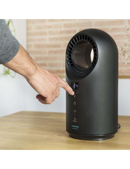 Cecotec Ready Warm 8400 Bladeless Connected Calefactor Bladeless con 1500W, WiFi, Mando a Distancia