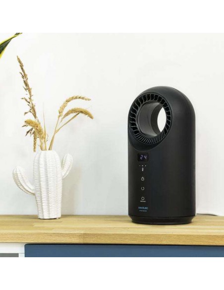 Cecotec Ready Warm 8400 Bladeless Connected Calefactor Bladeless con 1500W, WiFi, Mando a Distancia