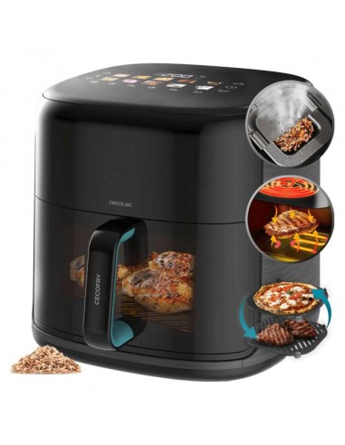 Cecotec Cecofry&Grill Smokin'Prime 8500 Freidora de Aire con Doble Resistencia 8.5L 2300W
