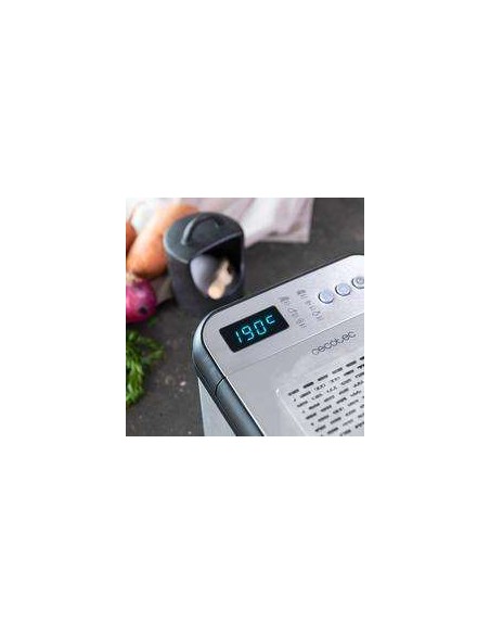 Cecotec Cleanfry Luxury 3000. Freidora de Aceite de 3.2L con 2400W, Acero Inoxidable