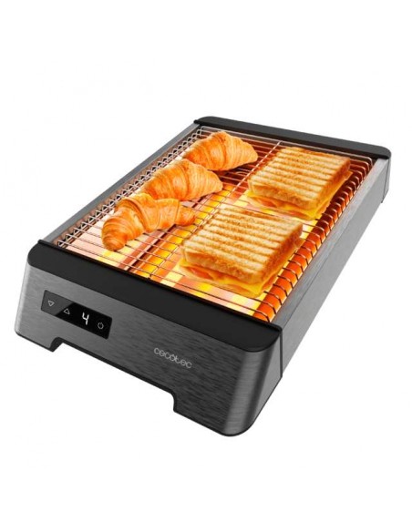 Cecotec NiceSlice Touch Tostador Plano Horizontal de Tres Resistencias con 1000W