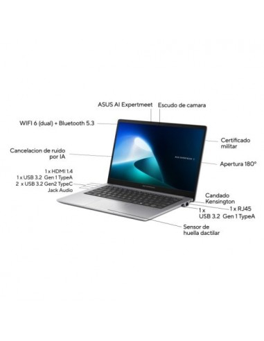 Asus ExpertBook P1403CVA Intel Core i5-13420H/ 16GB/ 512GB SSD/ 14" W11P Portátil