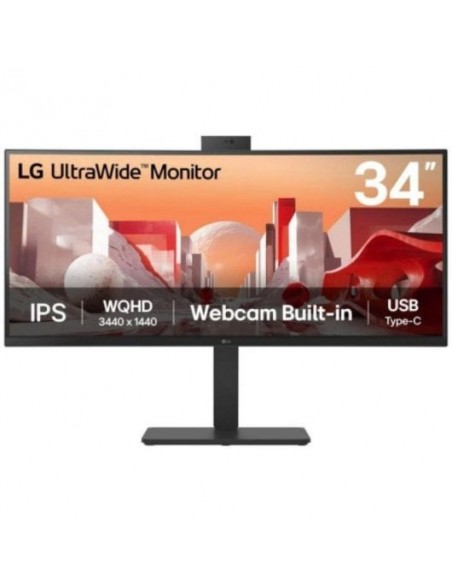 LG 34BA85QE-B 34" LED IPS UWQHD HDR10 Webcam y Micrófono Monitor Curvo