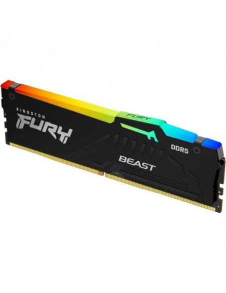 Kingston FURY Beast RGB DDR5 16GB 6000MHz CL30 Memoria RAM