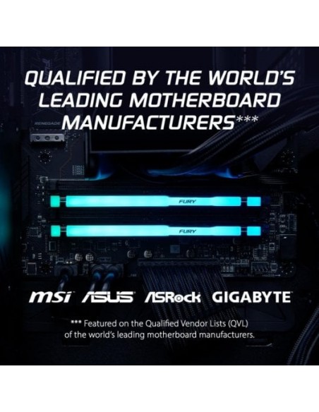 Kingston FURY Beast RGB DDR5 16GB 6000MHz CL30 Memoria RAM