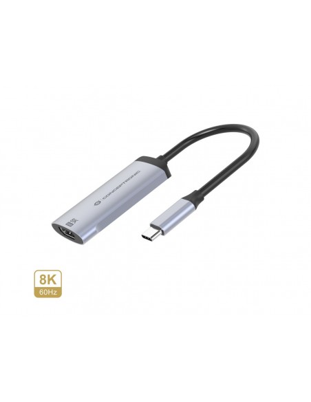 Conceptronic ABBY23G Adaptador USB-C a HDMI 2.1 8K/60Hz