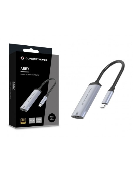 Conceptronic ABBY23G Adaptador USB-C a HDMI 2.1 8K/60Hz