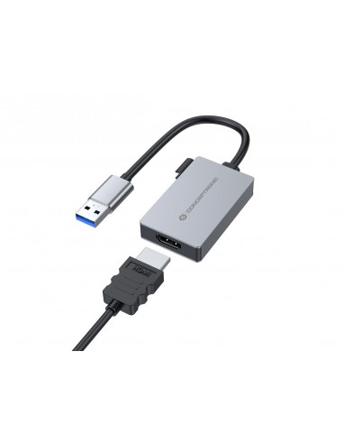 Conceptronic ABBY12GC Adaptador de Red USB-C a RJ-45 2.5GbE Wake-on-LAN Gris