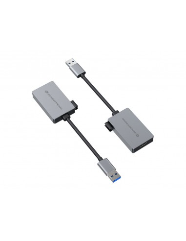 Conceptronic ABBY12GC Adaptador de Red USB-C a RJ-45 2.5GbE Wake-on-LAN Gris