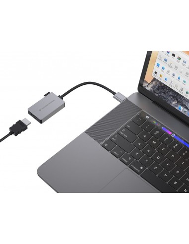 Conceptronic ABBY12GC Adaptador de Red USB-C a RJ-45 2.5GbE Wake-on-LAN Gris