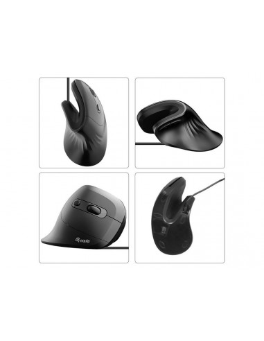 Equip 245119 Ratón Vertical Ergonómico con Cable (USB-C+A)