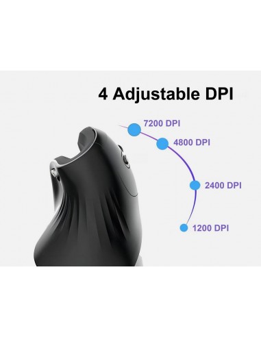 Equip 245119 Ratón Vertical Ergonómico con Cable (USB-C+A)