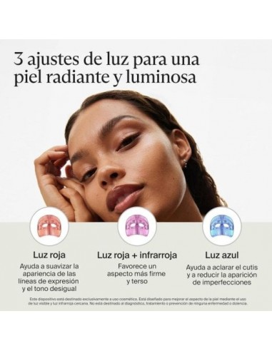 Therabody GLO LED Máscara Facial Inalámbrica Masaje Vibratorio