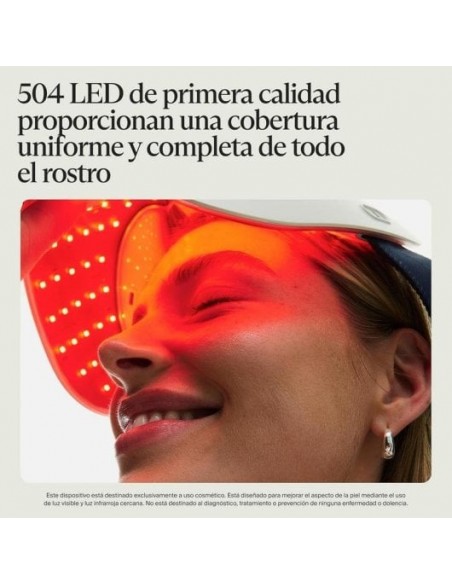 Therabody GLO LED Máscara Facial Inalámbrica Masaje Vibratorio