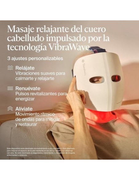Therabody GLO LED Máscara Facial Inalámbrica Masaje Vibratorio