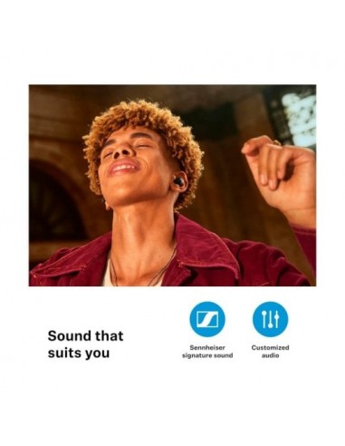 Sennheiser Accentum Auriculares True Wireless con Cancelación de Ruido Negros