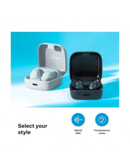 Sennheiser Accentum Auriculares True Wireless con Cancelación de Ruido Blancos