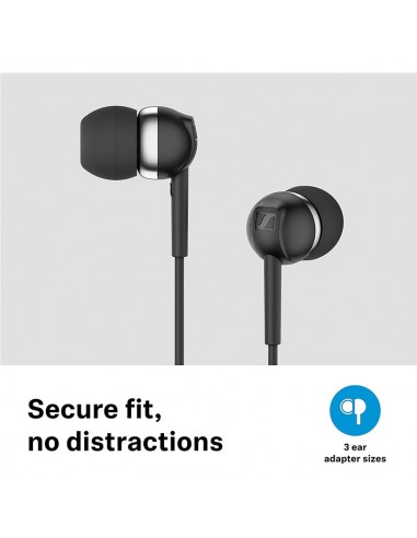 Sennheiser CX 80S Auriculares con Cable y Micrófono Negros