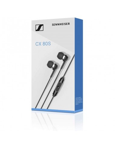 Sennheiser CX 80S Auriculares con Cable y Micrófono Negros
