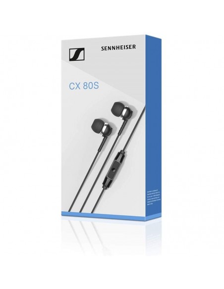 Sennheiser CX 80S Auriculares con Cable y Micrófono Negros
