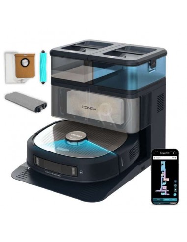 Cecotec Conga Z100 Robot Aspirador Especialista en Fregado con Tecnología AI LaserEye